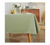 Mswborml Moderne Nappe Rectangulaire, Anti-Tache Nappe de Table Rectangulaire, Couleur Unie Nappe Imperméable Effet Lin Polyester pour Table, Salle à Manger, Restaurant,A,120x120cm/47x47in
