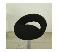 Mswborml Rond Housse Assise de Chaise de Bar Extensible avec Dossier Creux 4/2pcs, Lavables Housse pour Chaise de Bar avec Dossier Ouvert Housse de Tabouret Pivotant de Bar/Cuisine Lavables,B,1PC