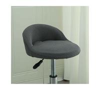 Mswborml Rond Housse de Tabouret de Bar avec Petit Dossier Lot de 4/2, Industriel Couvre Siege Tabouret de Bar avec Fond Élastique, Universelle Housse Chaise Haute de Bar avec Dossier,L,2PCS