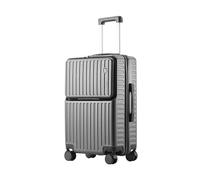 MSWgjYRQ Bagages de voyage indépendants à l'avant - Valise multifonction en ABS + PC - Porte-gobelet et support de téléphone caché - Roue universelle lisse - 50,8 cm - 61 cm, a, 20Inches 500mm