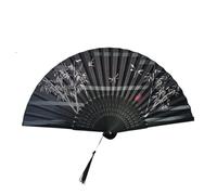 MSWgjYRQ Éventail pliable en soie vintage rétro chinois japonais en bambou pour la décoration de la maison, décoration de la maison, cadeau artisanal, éventails pliants décoratifs (fan-36)