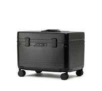 MSWgjYRQ Valise de voyage en alliage d'aluminium avec cadre en alliage d'aluminium - Valise à roulettes portable en ABS - Roues universelles - Verrouillage à code douanier, a, 18Inches 450mm