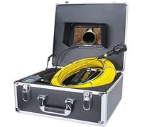 MSWIGS HSF Caméra d'inspection avec écran 7" HD 30 m Double objectif Tuyau d'égout Caméra industrielle Endoscope étanche Endoscope industriel