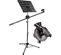 MSWIGS HSF Pupitre de partition portable pour partitions avec support pour tablette pour microphone pour performances instrumentales Pupitre pour partitions (couleur : style 3, taille : 70-140 cm)