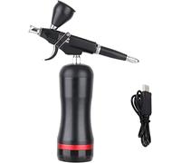 MSWIGS HSF Set aérographe pulvérisateurs de peinture pour aérographe Décoration pour gâteaux tatouages Ensemble de compresseurs pour aérographe Mini portable facile à nettoyer, ensemble aérographe