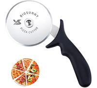 MSY BIGSUNNY Roue de roulette à pizza/emporte-pièces, Dia. 10,2 cm en acier inoxydable Lame de Rasoir Lame