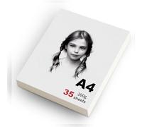 msymsyu Papier à Dessin A4 Carnet de Croquis 200g 35 Pièces Sketchbook Papier à Peindre Papier à Croquis Idéal Pour la Bureaux D'école ainsi que les Croquis et les Exercices de Peinture