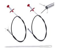 msymsyu Pince à griffes 3 pièces Déboucheur de canalisations en spirale avec kit de débouchage de 60 cm et 160 cm Brosse de nettoyage 45 cm Nombreuses possibilités d'utilisation Idéal pour libérer les