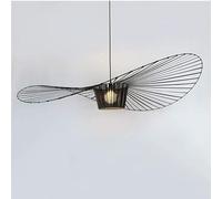 Msyyuu Suspension Vertigo 140cm, Lustre Vertigo Salon Lamp, Luminaire Suspension E27 Salle à Manger Ombre Grande Suspensions (140 cm, Noir)