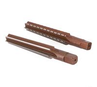 MT 12345 Ensemble d'alésoirs manuels pour douille conique Morse avec bords tranchants pour alésage grossier et fin des matériaux métalliques souples et trous de broche de machine (MT2)