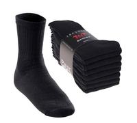 MT chaussettes de sport et loisir pour femmes et hommes (8 paires) - chaussettes de tennis - noir 35/38