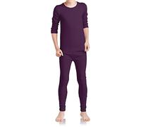 MT Ensemble de sous-vêtements de ski et thermiques pour enfants - Sous-vêtements d’hiver pour garçons et filles, lilas, 146-152