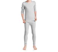 MT Ensemble de sous-vêtements de ski et thermiques pour enfants - Sous-vêtements d'hiver pour garçons et filles, Gris acier, 146-152