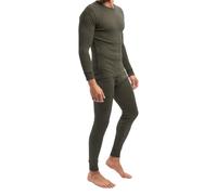 MT Ensemble de sous-vêtements de ski et thermiques pour homme - Sous-vêtements d'hiver longs - Maillot de corps et caleçon, olive, XXL
