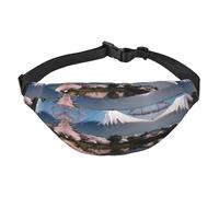 Mt. Fuji au début du printemps Sac banane de voyage tendance, adapté pour le sport, la course à pied, le cyclisme, les voyages, la pêche, grand sac banane pour garçons