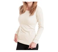 MT Haut thermique de ski pour femme - Sous-vêtement d’hiver à manches longues avec intérieur doux - Écru S