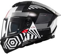 Mt Helmets Atom 2 Sv Strange B2 Black White Kask Motocyklowy M