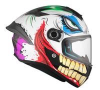 MT Helmets by Designed Joker - Casque de Moto intégral Joke pour Hommes et Femmes, homologué ECE 22.06