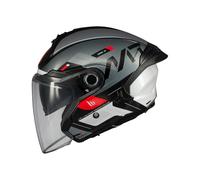 MT Helmets Cosmo SV Silence B2 Casque jet noir brillant entièrement homologué (XL 61/62)