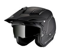 MT Helmets District SV S - Casque Moto Trial ou Urbain avec visière Solaire rétractable, intérieur Lavable, Design Hors Route et Grande Ventilation, homologué ECE 22.06 & Dot