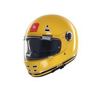 MT Helmets Jarama SV Casque moto intégral rétro avec visière solaire rétractable Full Vision, intérieur lavable, ventilation avancée et calotte HIRP, homologué ECE 22.06 & DOT