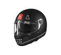 MT Helmets Jarama SV Casque moto intégral rétro avec visière solaire rétractable Full Vision, intérieur lavable, ventilation avancée et calotte HIRP, homologué ECE 22.06 & DOT