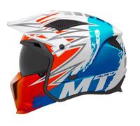 MT Helmets Streetfighter SV S Casque de Moto intégral Ouvert avec visière Solaire rétractable, Style Streetfighter, intérieur Lavable et Calotte HIRP, homologué ECE 22.06 & Dot
