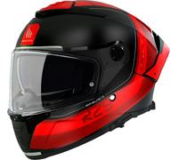 Casque integral mt thunder 4 sv r25 b35 noir-rouge brillant m (double ecrans - p