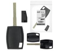 MT-KEY Clé d'allumage de voiture HU101 + transpondeur 80 bits compatible avec Ford B-Max 12-17 C-Max II 10-15 Eco Sport II 13-17 Edge I 10-14 Escape III 12-16 Fiesta VII 13-17 Focus III 11-15