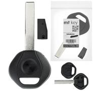 MT-KEY Clé d'allumage de voiture vierge HU92 + transpondeur ID46 antidémarrage compatible avec BMW Série 1 E81 E82 E87 E88 04-06 Série 6 E63 E64 04-06