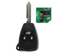 MT-KEY Clé sans fil à 3 boutons 434 MHz compatible avec Chrysler 200 300C PT Cruiser Sebring Jeep Commander Grand Cherokee Liberty Wrangler Compass OHT