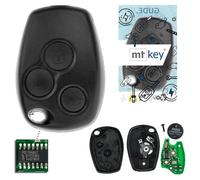 MT-KEY Télécommande à 2 boutons 434 MHz compatible avec Mercedes Citan Renault Twingo II Clio II III Dacia Duster I Sandero I Logan I