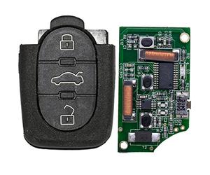 mt key Télécommande de e voiture sans fil 1 boîtier + 1 émetteur 433,9 MHz 4D0837231A + 1 pile pour Audi A2, A3, A4, A6, A8, TT