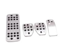 MT Lot de 3 couvre-pédales de voiture en acier inoxydable antidérapant sans perçage pour Peugeot 408 GT P54 2022 2023