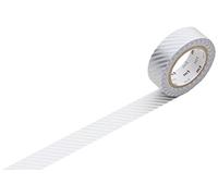 MT Masking Tape Rouleau de ruban de masquage Ligné argent