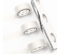 MT Masking Tape Ruban de masquage MT Washi - Ruban adhésif Kamoi Paper Washi - 15 mm x 7 m (blanc)