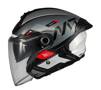 MT Moto Casco Cosmo SV Silence/Gris S Casque Mixte, Noir, S