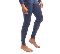 MT Pantalon de ski, thermique, pour homme sous-vêtements chauds et longs, avec intérieur doux, bleu, L