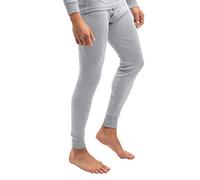 MT Pantalon de ski, thermique, pour homme sous-vêtements chauds et longs, avec intérieur doux, gris clair, XL