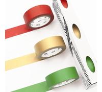 MT Ruban de masquage Washi - Ruban adhésif en papier washi - 15 mm x 7 m (Noël)