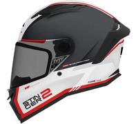MT STINGER 2 CORE Integralhelm matt schwarz-weiss-rot A5 XS