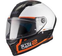 MT STINGER 2 CORE Integralhelm schwarz-weiss-orange B0 M