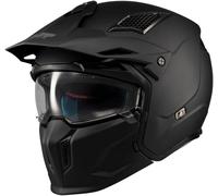 MT Helmets Streetfighter SV S Casque de Moto intégral Ouvert avec visière Solaire rétractable, Style Streetfighter, intérieur Lavable et Calotte HIRP, homologué ECE 22.06 & Dot