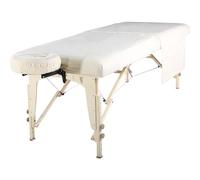 Mt Universal Massage Table Flannel Sheet Set 3 in 1 Table Cover, Face Cushion Cover, Table Sheet, Pure White by Mt Massage Tables