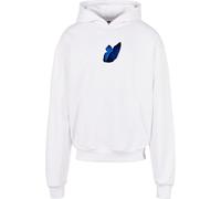 Mister Tee Le Papillon Heavy Oversize Hoodie Blanc L Homme