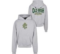 Mister Tee Old Irish Mob Ultraheavy Oversize Hoodie Gris S Homme