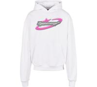 MT Upscale Sweat-shirt gris / gris foncé / rose néon / blanc, Taille M
