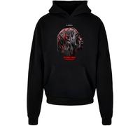 MT Upscale Sweat-shirt 'Flying High' gris / anthracite / rouge feu / noir, Taille M