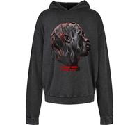 MT Upscale Sweat-shirt 'Flying High' gris / gris foncé / rouge / noir, Taille S