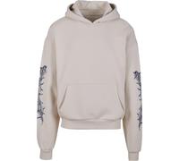 MT Upscale Sweat-shirt 'God Loyalty Love' nude / grenadine / noir, Taille XS